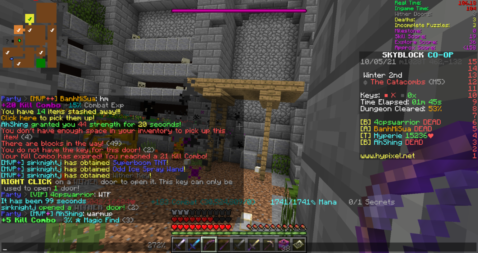 Getting an Ice Spray! Hypixel Skyblock Sirknightj